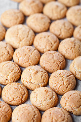 Image showing meringue almond cookies 