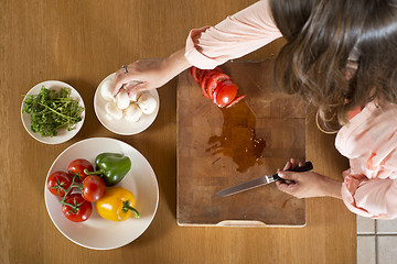 Image showing Dishes with fresh ingredients