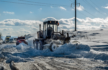 Image showing Snow grader