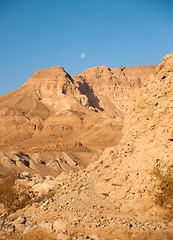 Image showing Mountains in stone desert nead Dead Sea