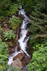 Image showing Waterfall in Alps