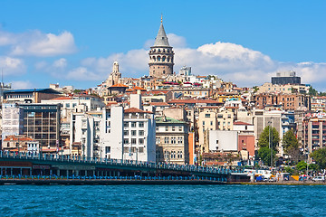 Image showing Galata district in Istanbul