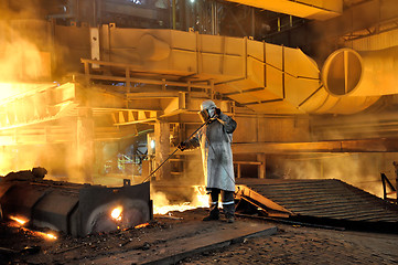 Image showing steel worker