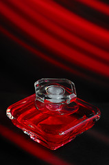 Image showing red perfume bottle 