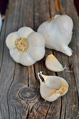 Image showing Organic garlic