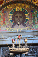 Image showing Detail of entrance in Naval Cathedral - Saint-petersburg