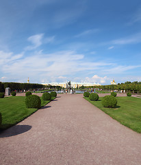 Image showing Petergof upper park in Saint-petersburg Russia