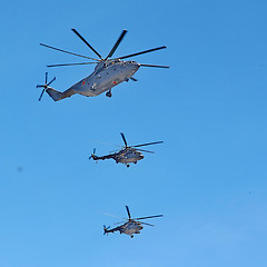 Image showing  Russian army military jets during military parade 