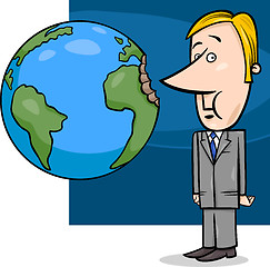 Image showing business concept cartoon illustration