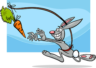 Image showing dangling a carrot saying cartoon