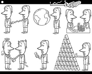 Image showing business cartoon concepts and ideas set