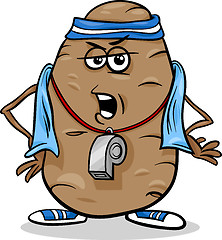 Image showing couch potato saying cartoon