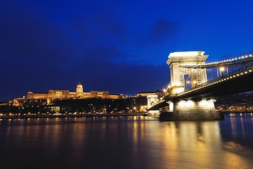 Image showing Bridge across the Danube in Budapest