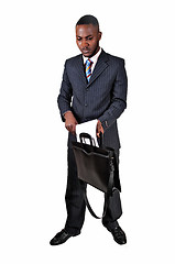 Image showing Black man with briefcase