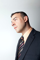 Image showing Contemplative Business Man Thinking