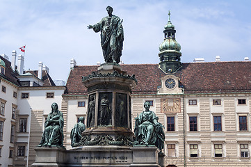 Image showing Emperor Franz II, Francis II statue.