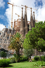 Image showing Sagrada Familia in Barcelona