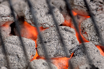 Image showing Hot Barbeque Charcoal