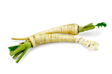 Image showing Parsley root chopped
