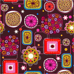 Image showing Floral seamless pattern.