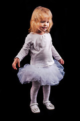 Image showing Little girl in ballerina role