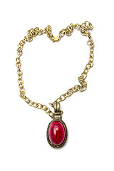 Image showing Retro necklace and pendant