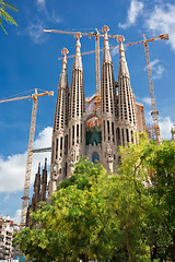 Image showing Sagrada Familia in Barcelona