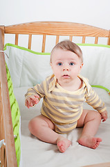 Image showing Baby in cradle