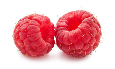 Image showing Fresh raspberries