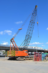 Image showing Caterpillar Hitachi KH500-2 crane.