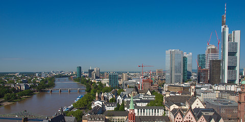 Image showing Aerial view of Frankfurt - panorama