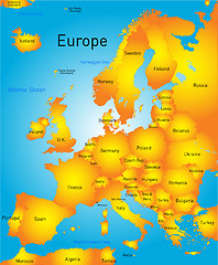 Image showing Map of europe