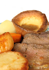 Image showing Roast beef dinner