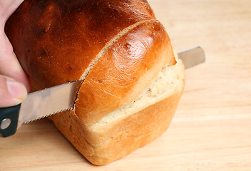 Image showing Slicing bread