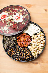 Image showing Lunar New Year snack tray