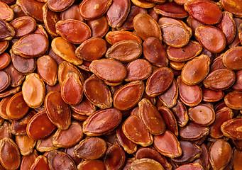 Image showing Dried red melon seed