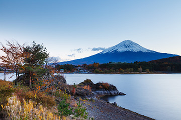 Image showing Mountain Fuji in Autumn