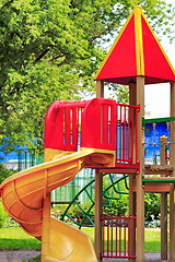 Image showing city children's Playground in the Park