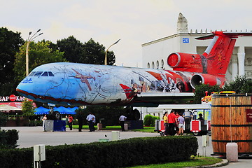 Image showing layout of the aircraft in the city Park