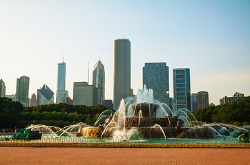 Image showing Chicago downtown cityscape