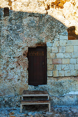 Image showing Entrance to the Garden Tomb in Jerusalem