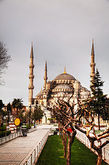 Image showing Sultan Ahmed Mosque (Blue Mosque) in Istanbul