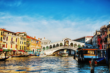 Image showing Rialto Bridge (Ponte Di Rialto) in Venice, Italy