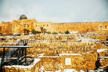 Image showing Ophel ruins in the Old city of Jerusalem