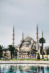 Image showing Sultan Ahmed Mosque (Blue Mosque) in Istanbul