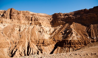 Image showing Mountains in stone desert nead Dead Sea