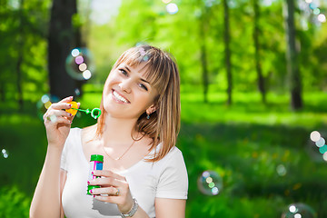 Image showing Cheerful young woman