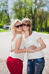 Image showing Young smiling women