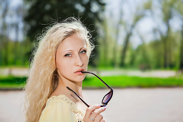 Image showing Attractive blond woman