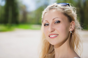 Image showing Young blond woman